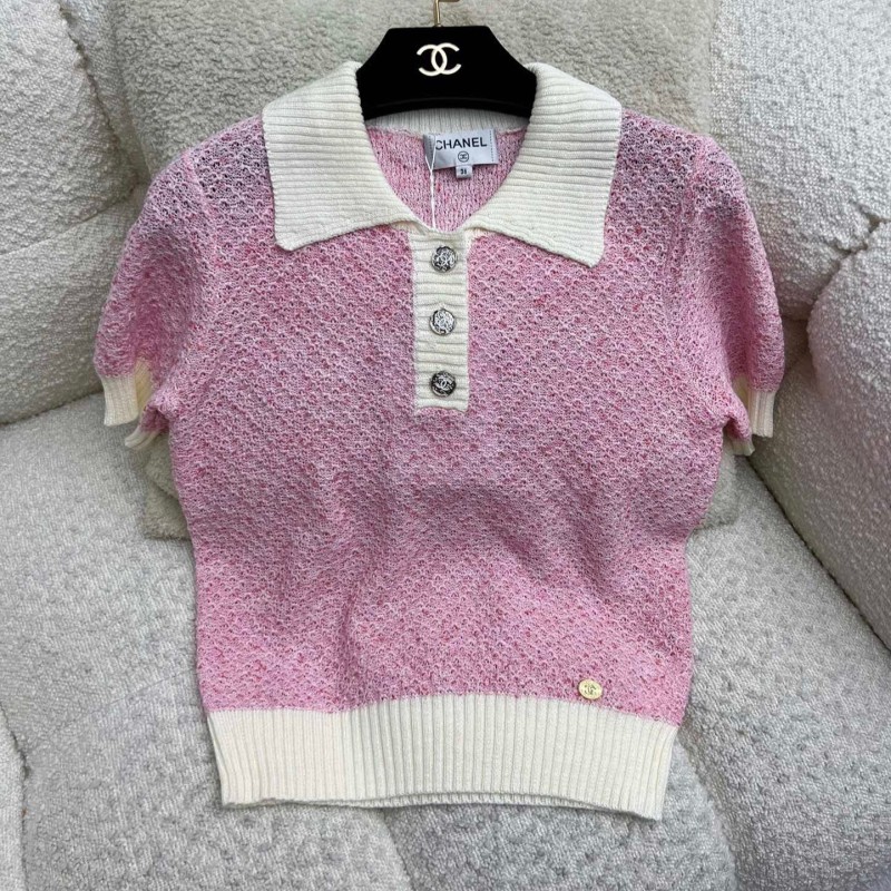 Chanel Knit Polo Tee