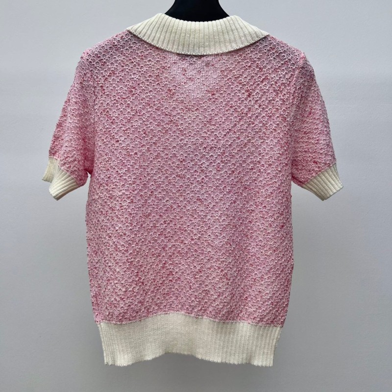 Chanel Knit Polo Tee