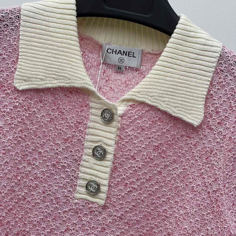 Chanel Knit Polo Tee