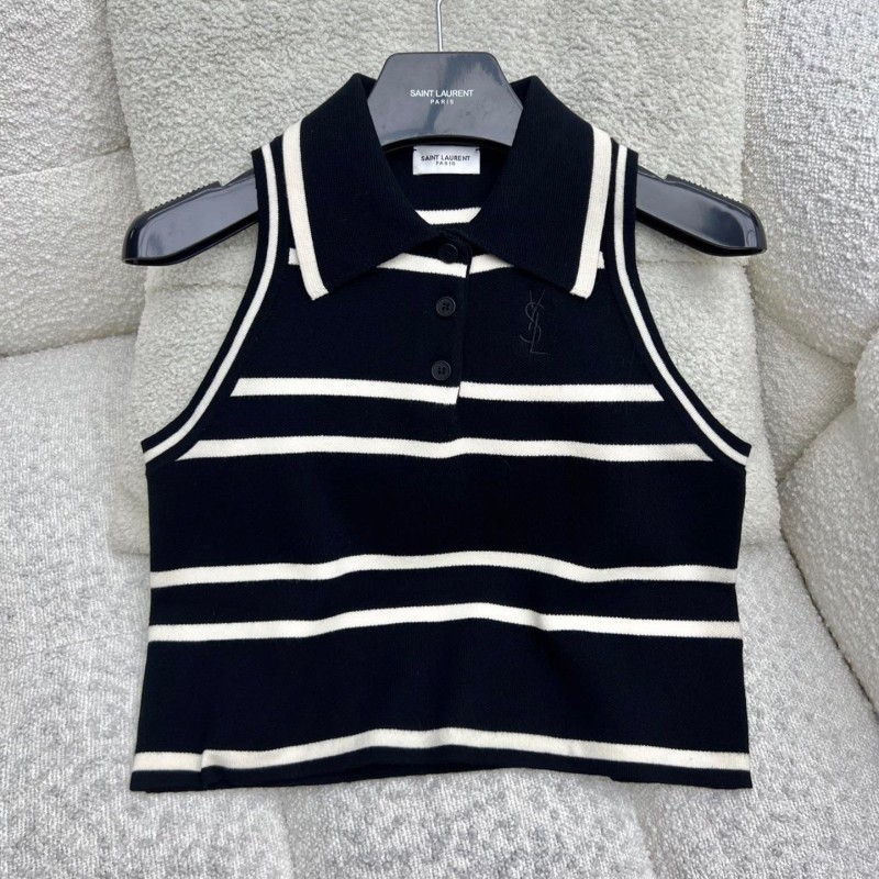 YSL Polo Sleeveless Tops