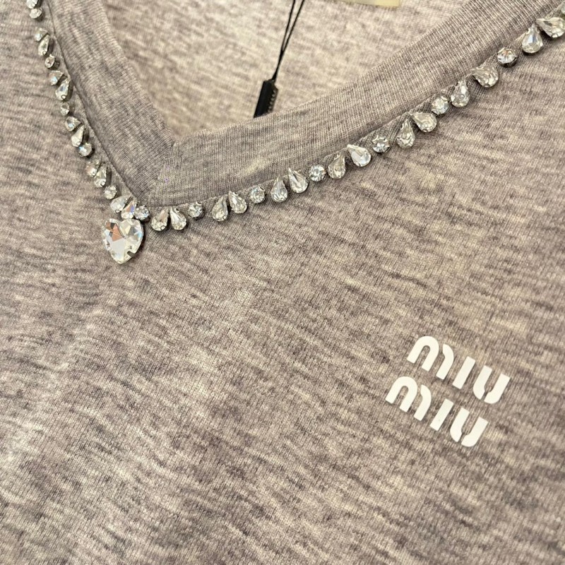 MiuMiu V Collar Tee