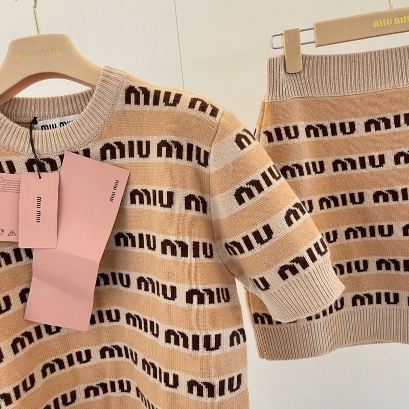 MiuMiu Tee & Skirt Set