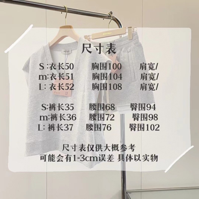 MiuMiu Jacket & Shorts Set