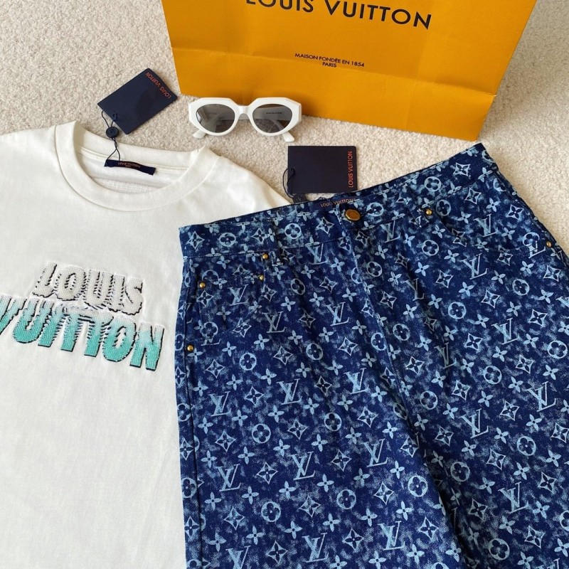 LV Unisex Denim Jacket 