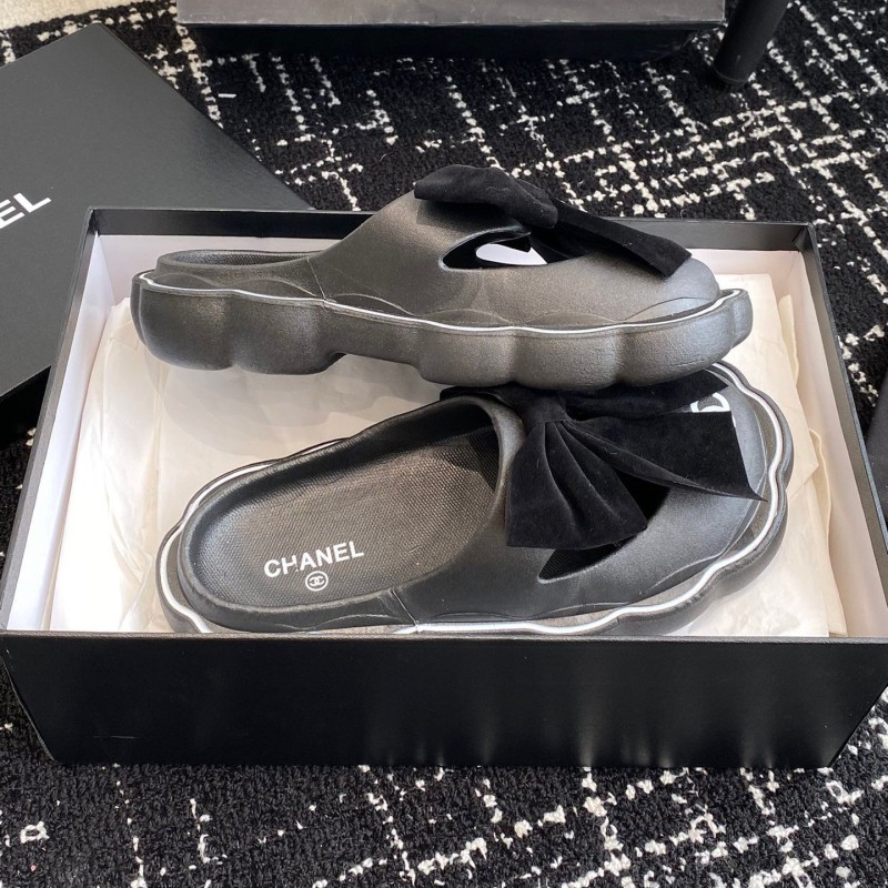Chanel Platform Slippers