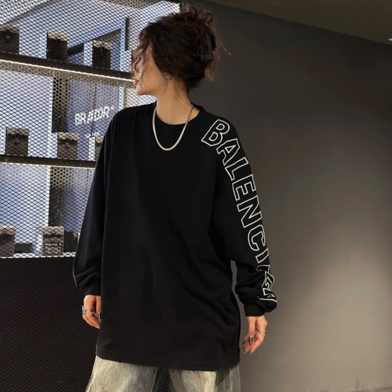 Balenciaga Unisex Long Sleeves Tee