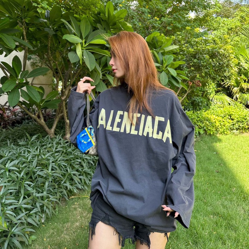 Balenciaga Unisex Long Sleeves Tee