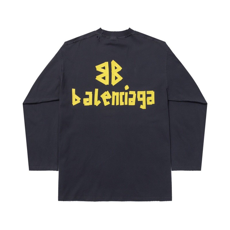 Balenciaga Unisex Long Sleeves Tee