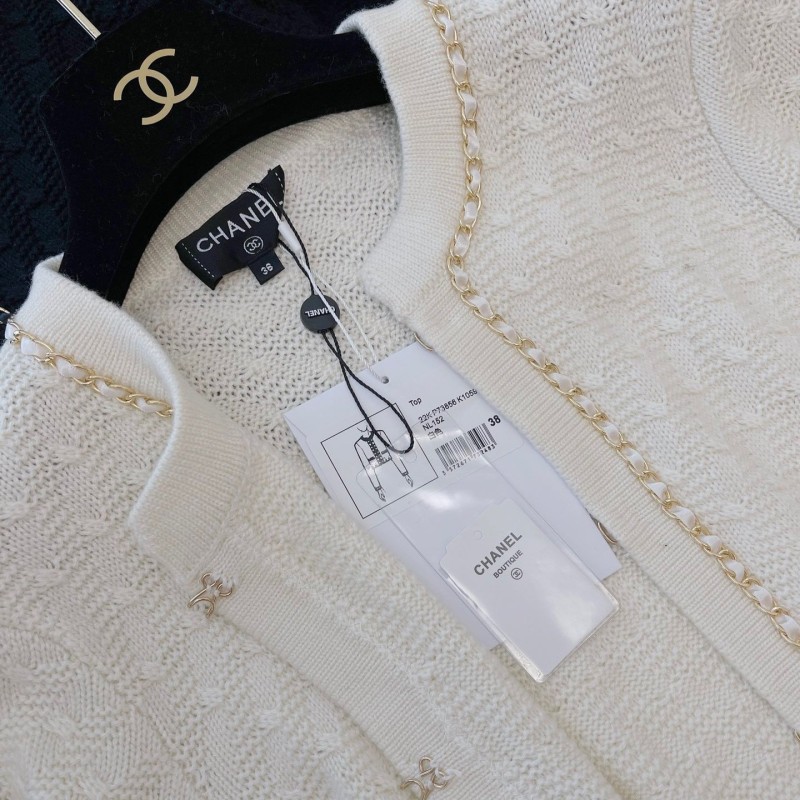 Chanel Cashmere Knit Blouse