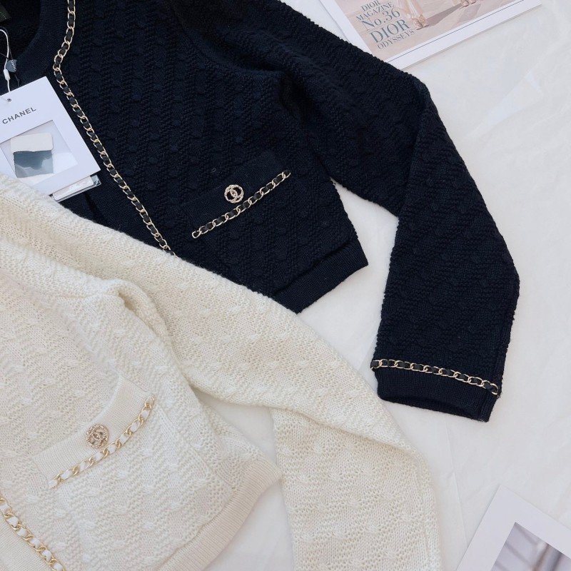 Chanel Cashmere Knit Blouse