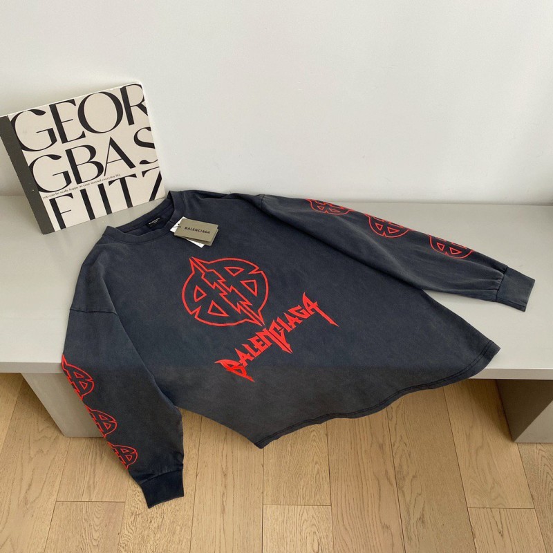 Balenciaga Unisex Long Sleeves Tee