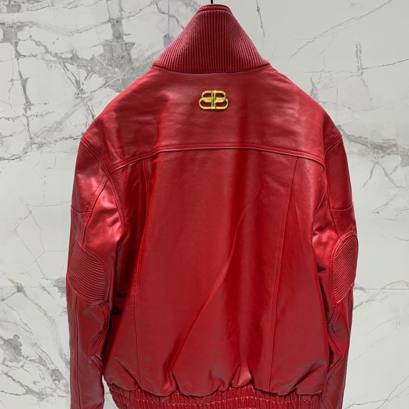 Balenciaga Unisex Leather Jacket