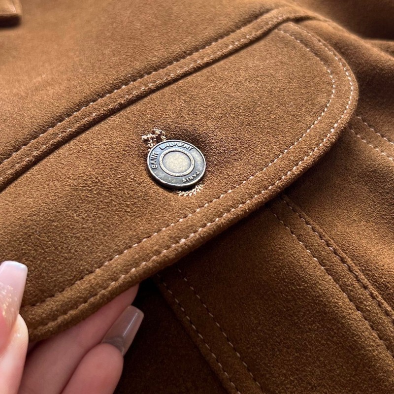 YSL Unisex Suede Jacket