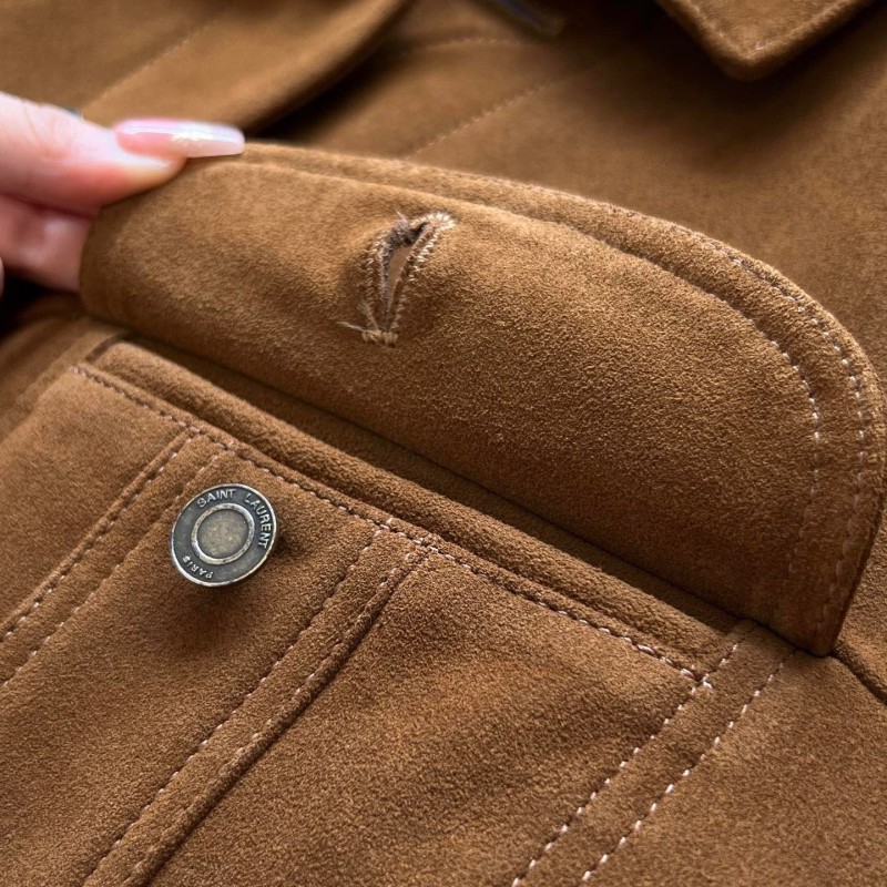 YSL Unisex Suede Jacket