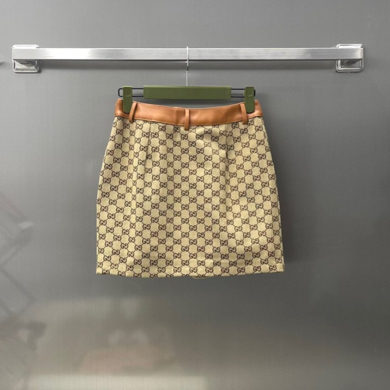 Gucci Denim Vest & Skirt