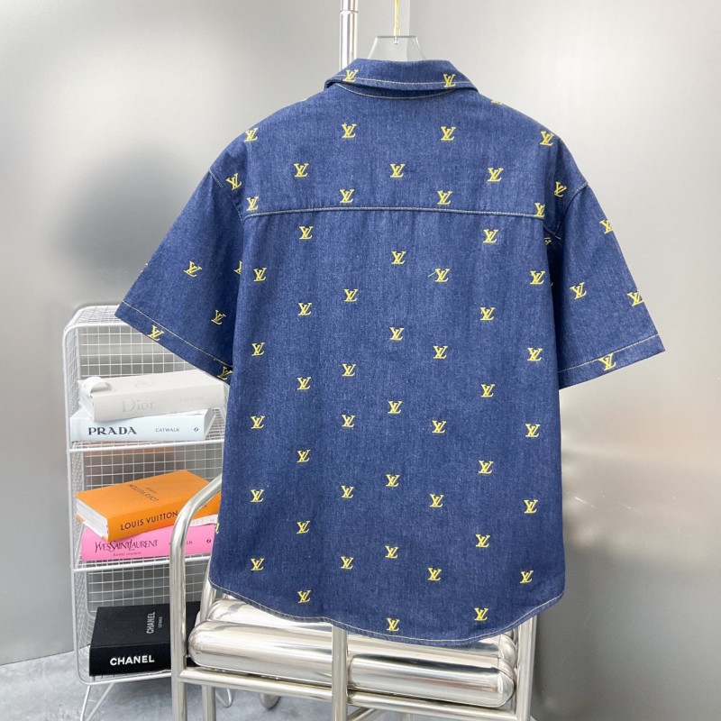 LV Unisex Denim Blouse