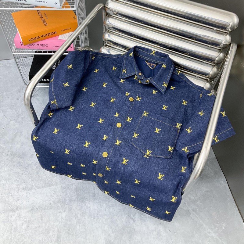 LV Unisex Denim Blouse