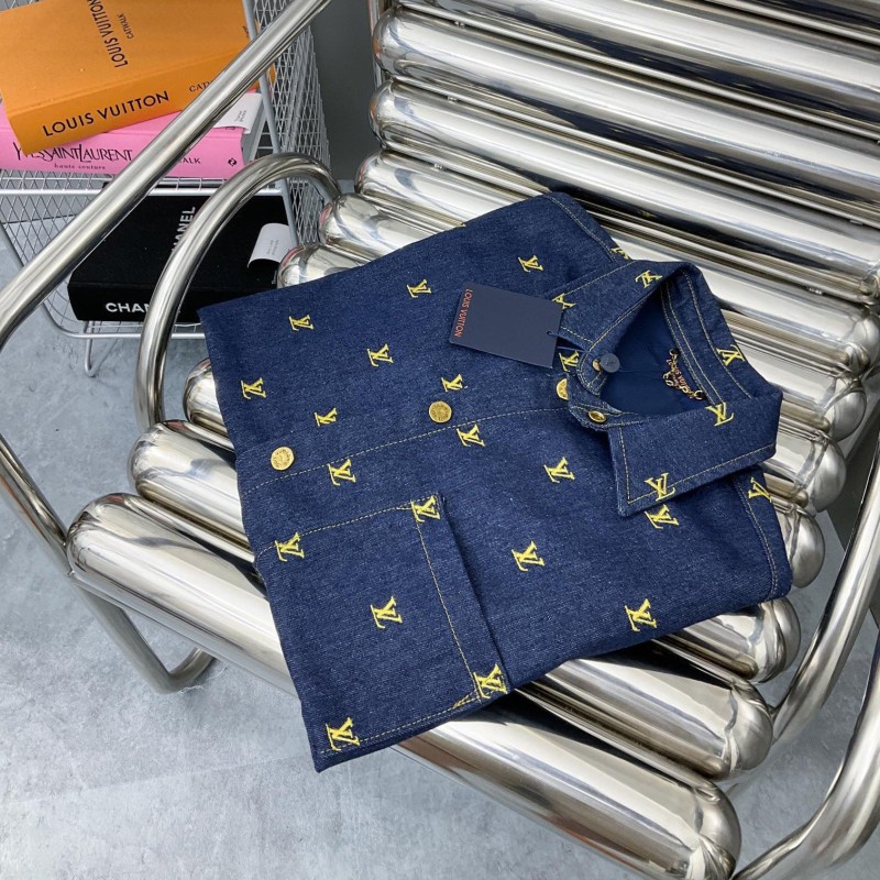 LV Unisex Denim Blouse