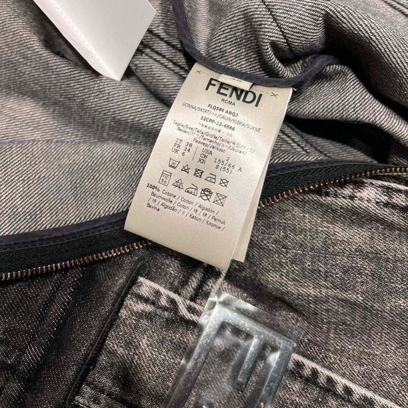 Fendi Denim Skirt