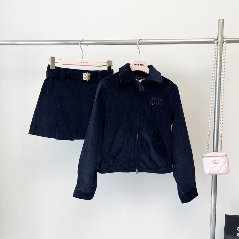 MiuMiu Corduroy Jacket & Skirt