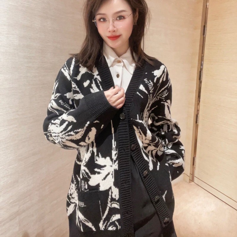 LV Knit Cardigan Sweater