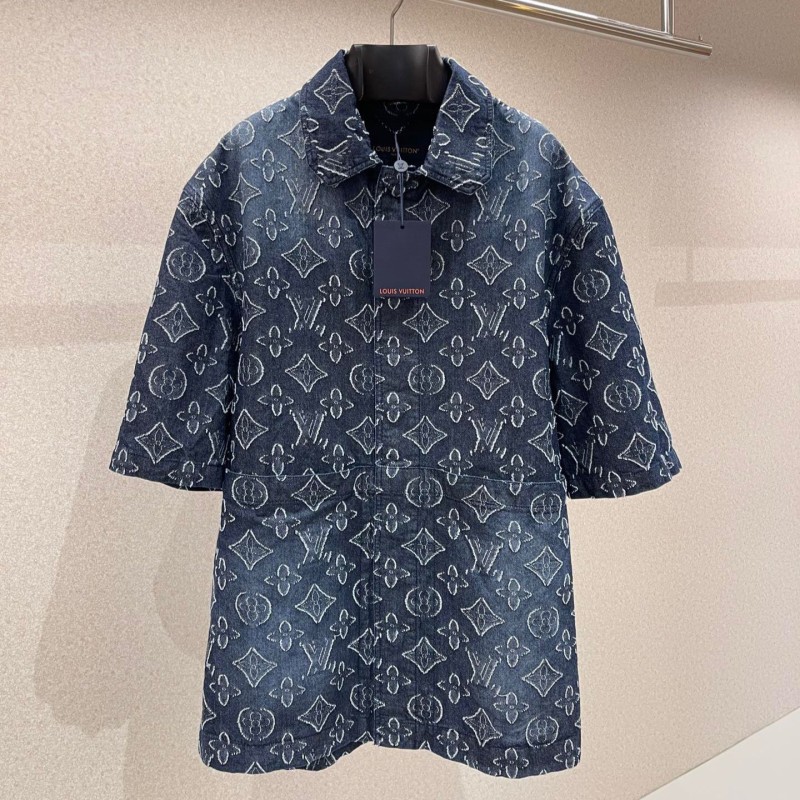 LV Unisex Denim Blouse