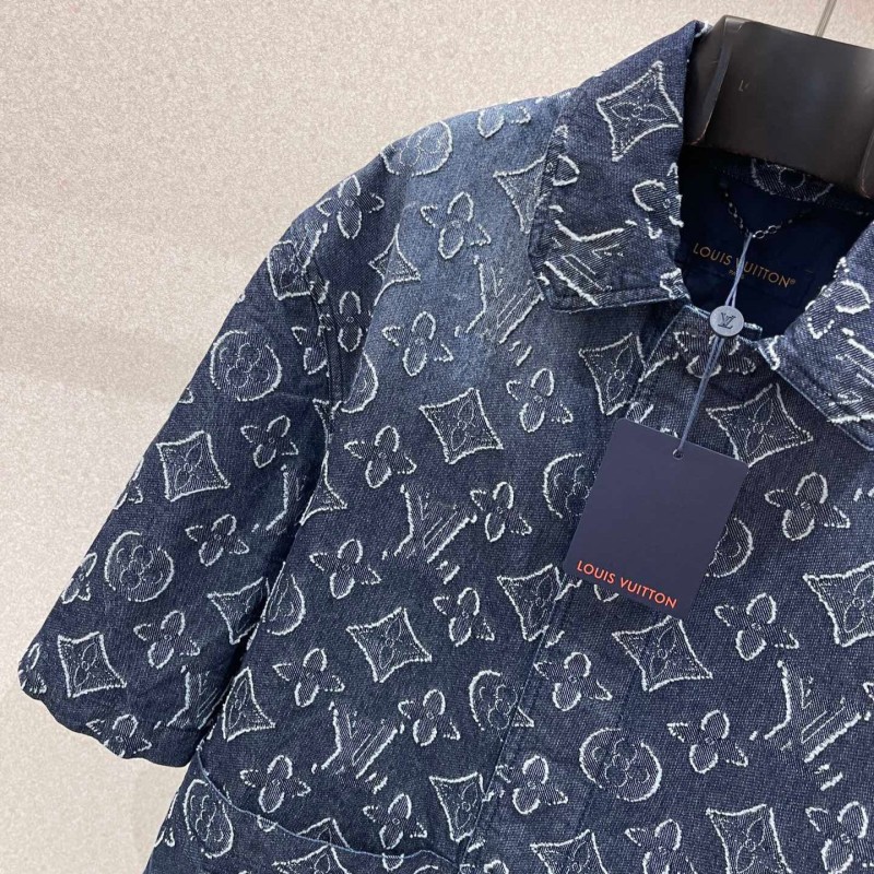 LV Unisex Denim Blouse