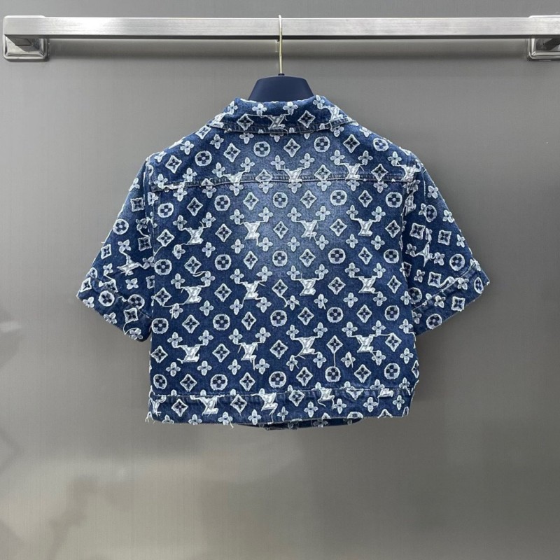 LV Denim Shirt & Dress Set
