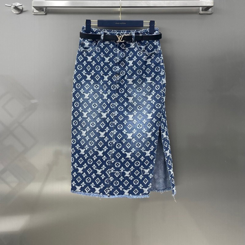 LV Denim Shirt & Dress Set
