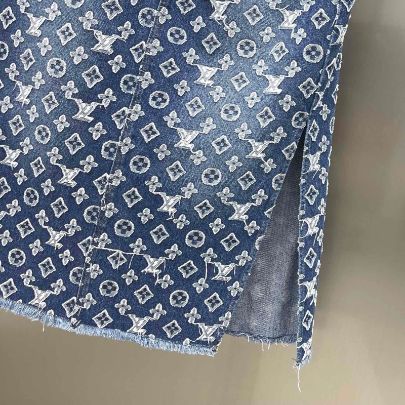 LV Denim Shirt & Dress Set
