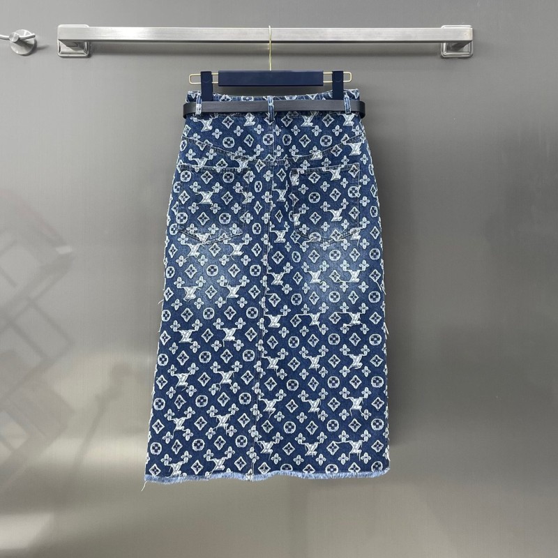 LV Denim Shirt & Dress Set