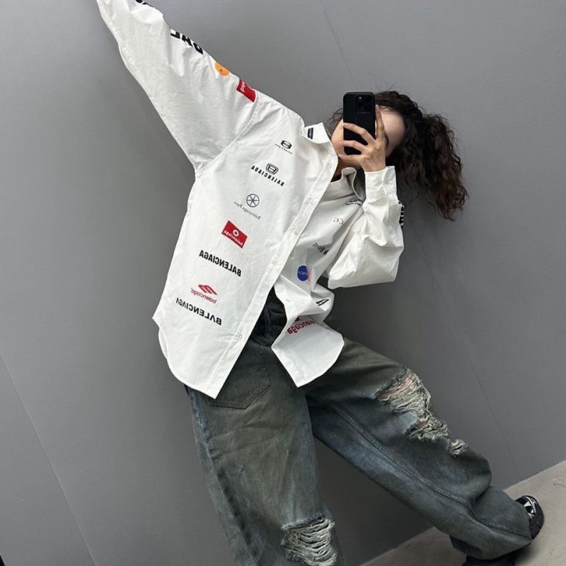 Balenciaga Unisex Long Sleeves Shirt
