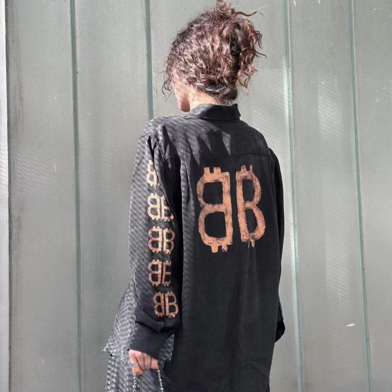 Balenciaga Unisex Long Sleeves Shirt