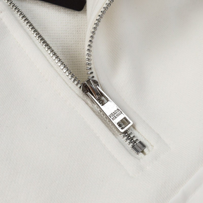 Prada Unisex Zipper Hoodie