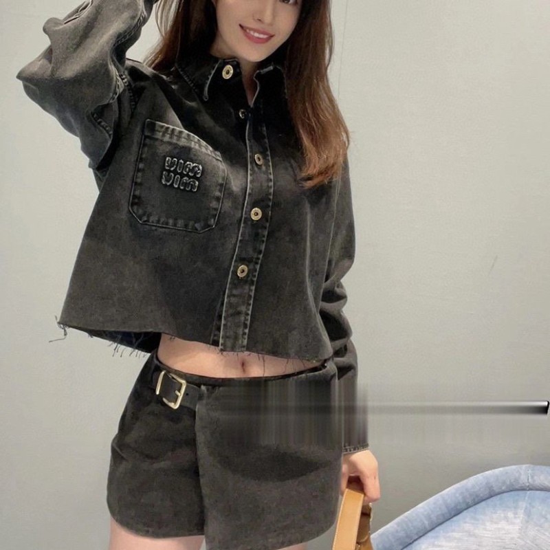 MiuMiu Denim Jacket & Skirt