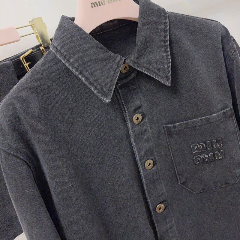 MiuMiu Denim Jacket & Skirt