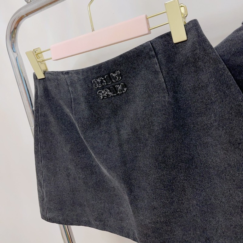 MiuMiu Denim Jacket & Skirt