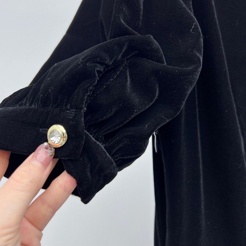MiuMiu Velvet Shirt Dress