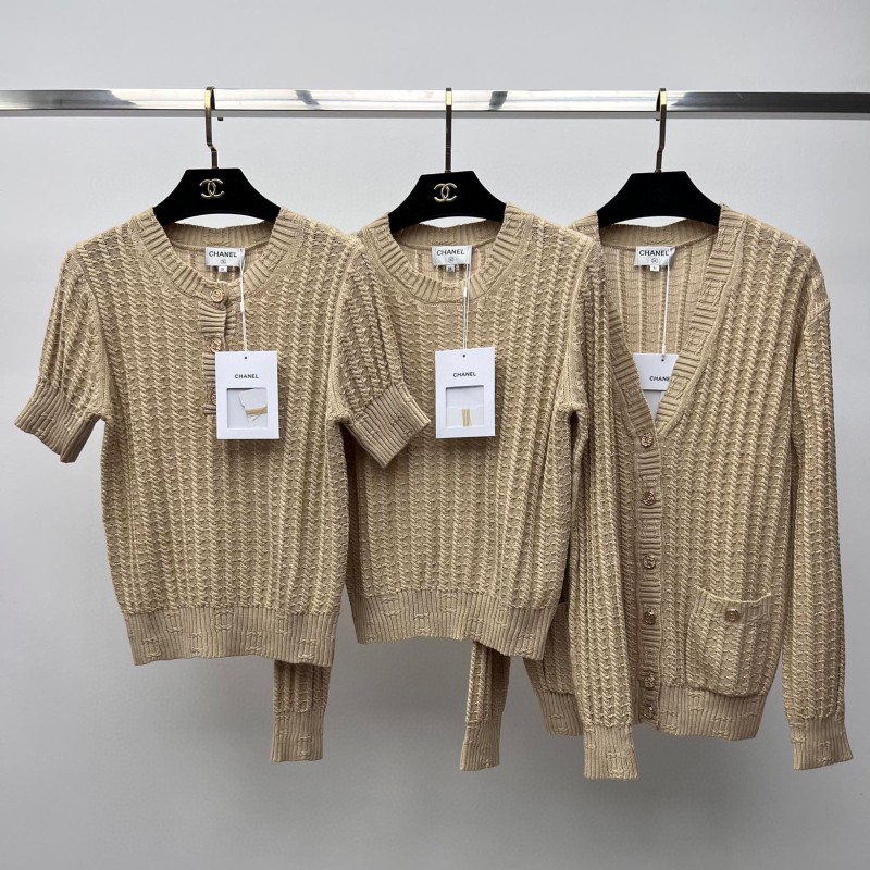 Chanel Knit Tee / Long Sleeves Tee / Cardigan