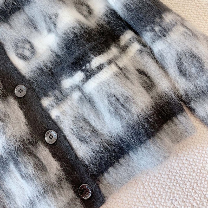 LV Unisex Mohair Cardigan