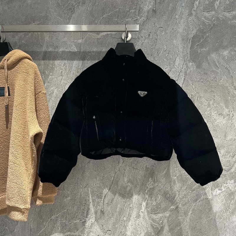 Prada Velvet Down Jacket