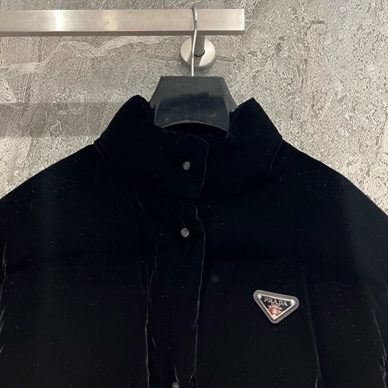 Prada Velvet Down Jacket