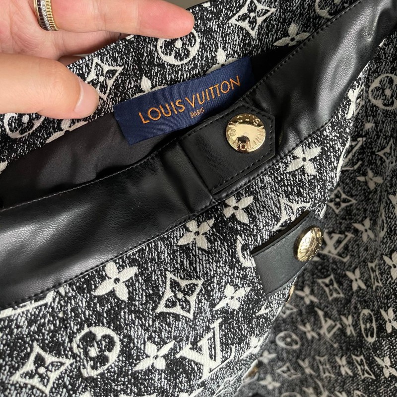LV Denim Skirt