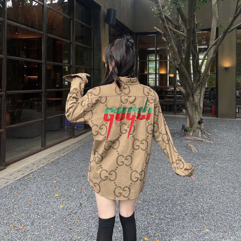 Gucci Unisex Long Sleeves Shirt