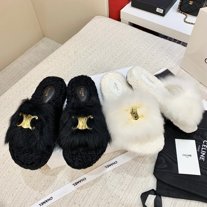 Celine 毛拖