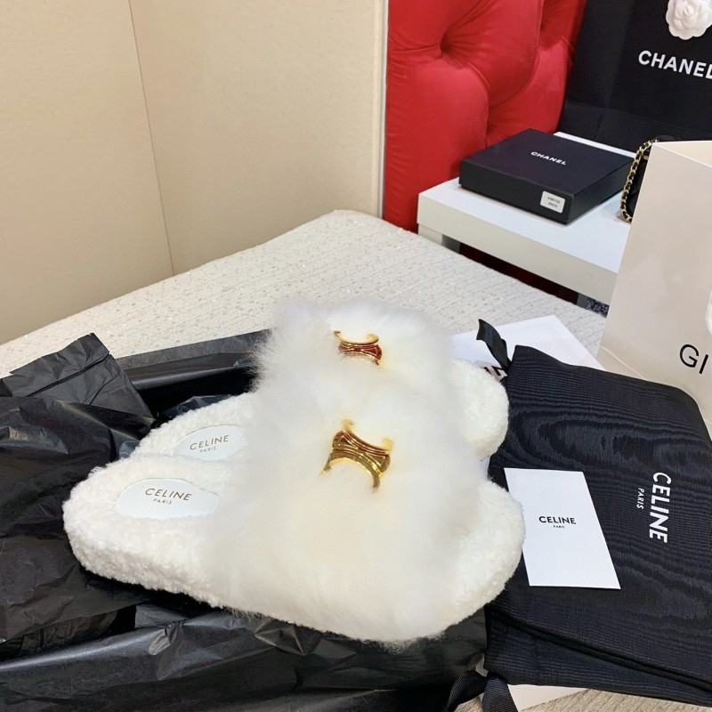 Celine 毛拖