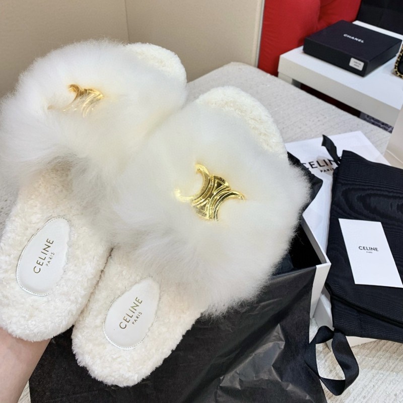 Celine 毛拖