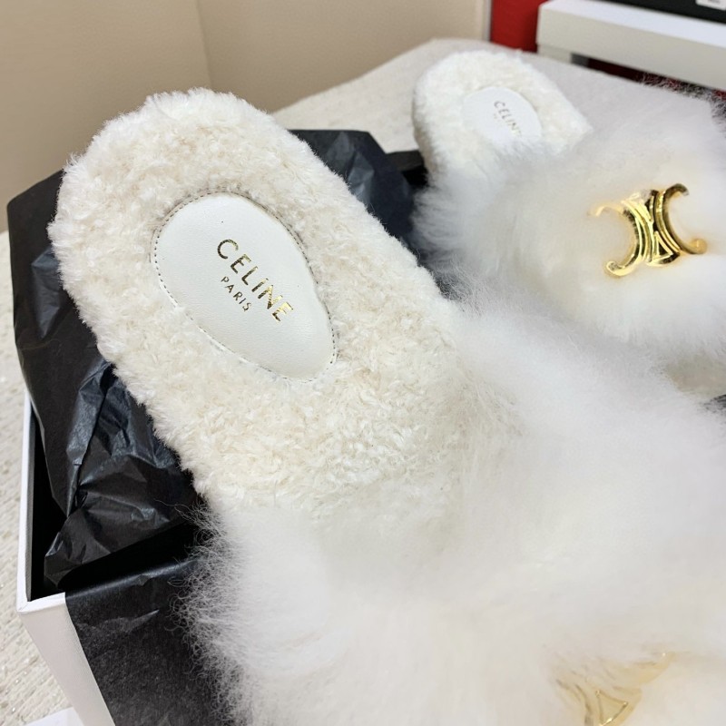 Celine 毛拖