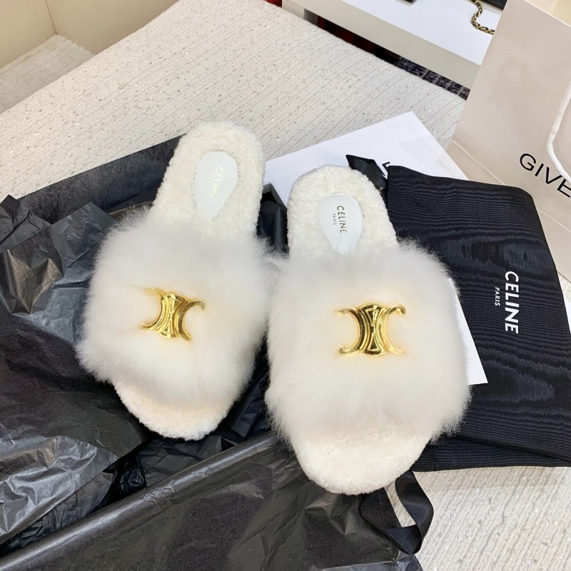 Celine 毛拖