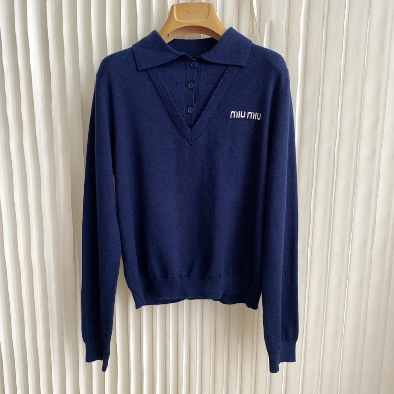 MiuMiu Knit Long Sleeves Shirt